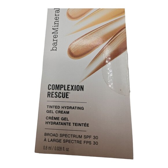 4 BareMinerals Complexion Rescue Defense Samples SPF 30 Hydrating Gel Cream - Picture 3 of 9
